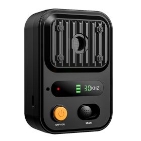 Black-Green Color Options -- 1Pc Ultrasonic Anti-Barking Device Rechargeable Auto Dog Bark Control Deterrent Box Training Device IPX4 Waterproof (Option: Black)